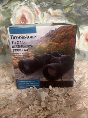 Brookstone Black 10x50 Multi-Purpose Binoculars
